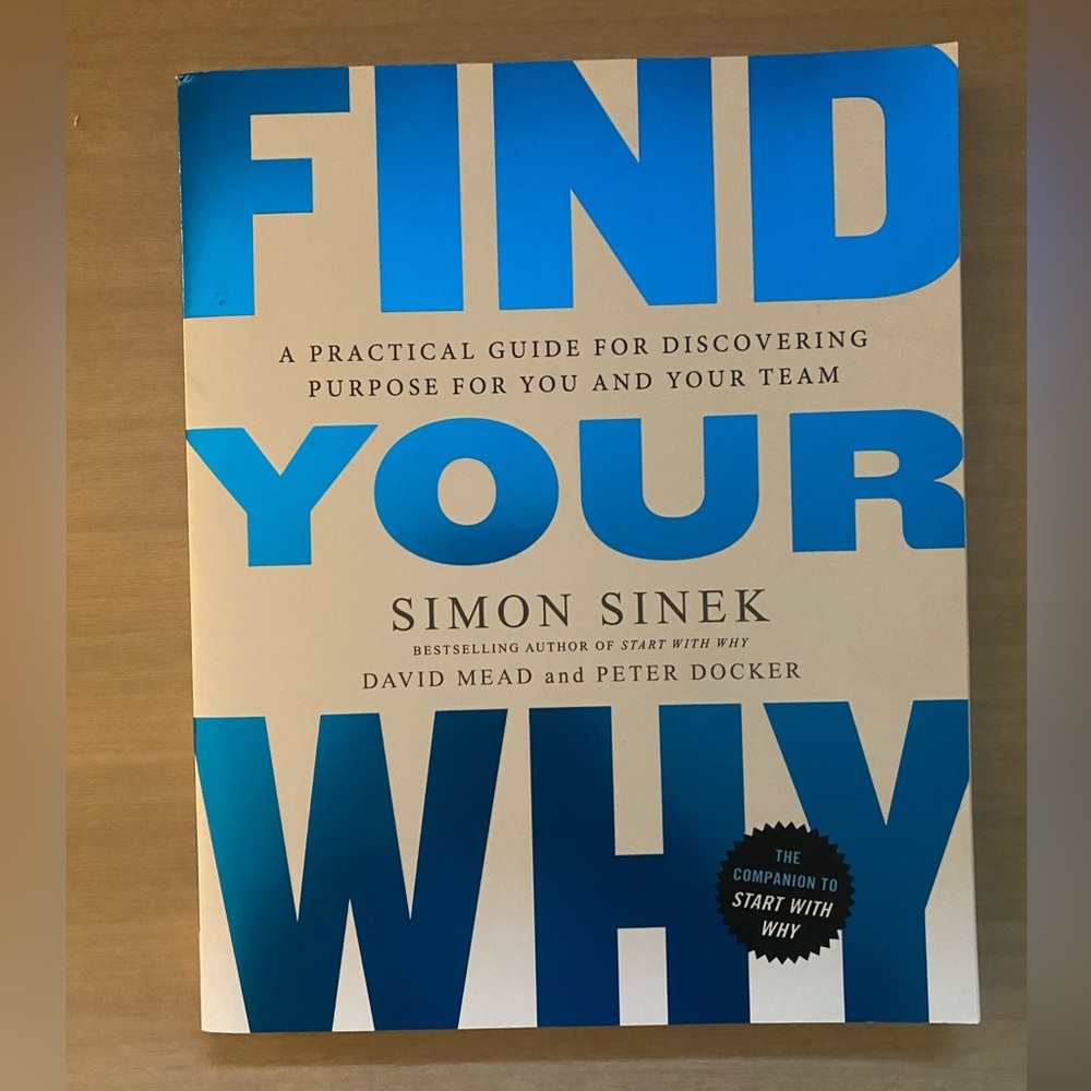 'Find Your Why' Book - Blue and White Simon Sinek